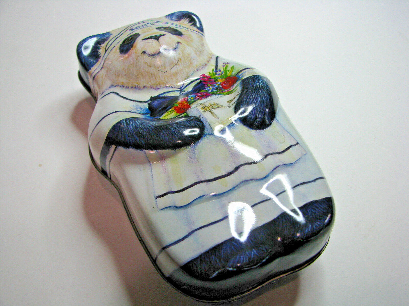 Vintage 1994 See\'s Candy Shops Panda Bear Collector\'s Tin