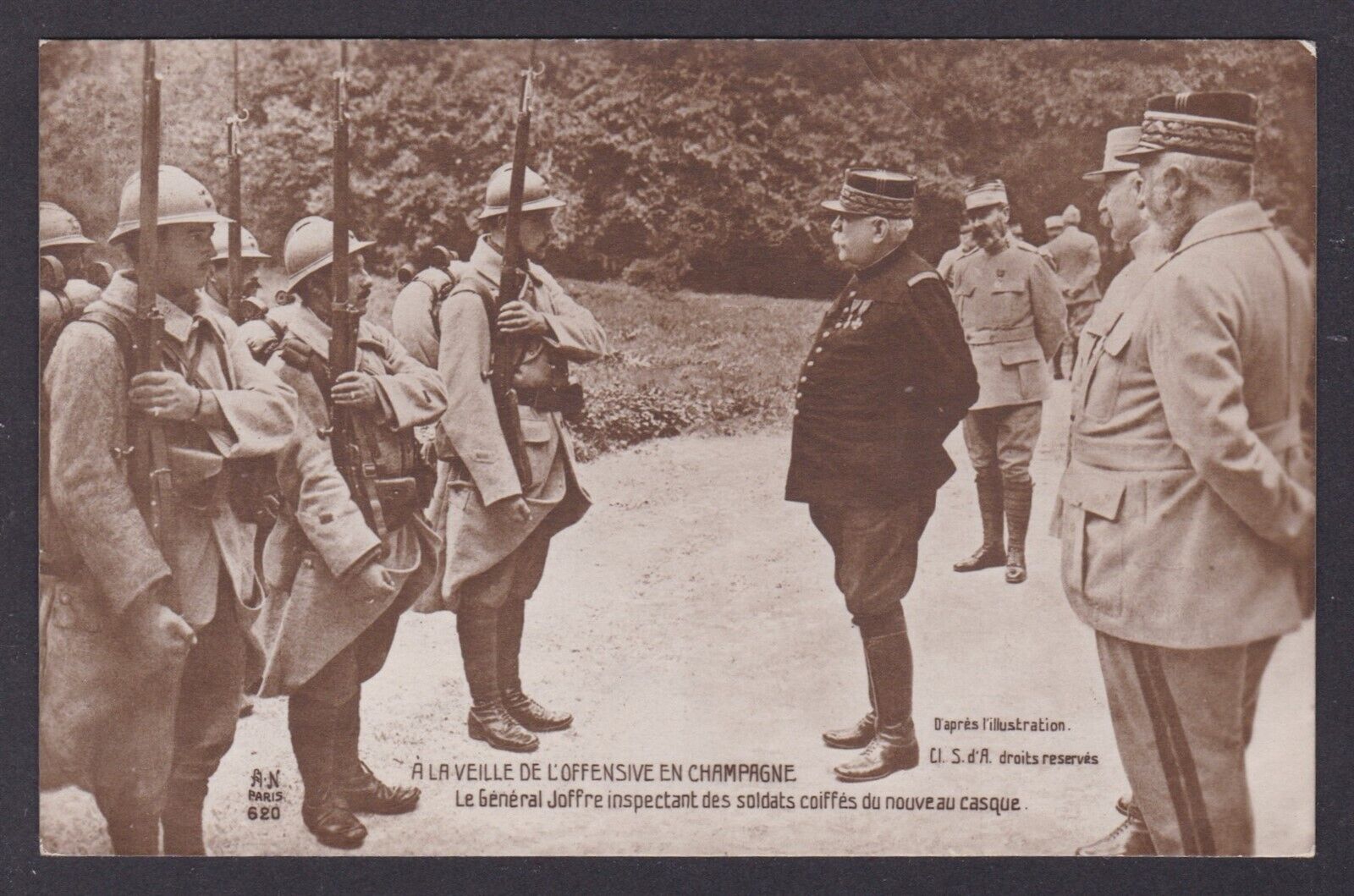 FRANCE, Postcard, Colonel Brion, Propaganda, WWI