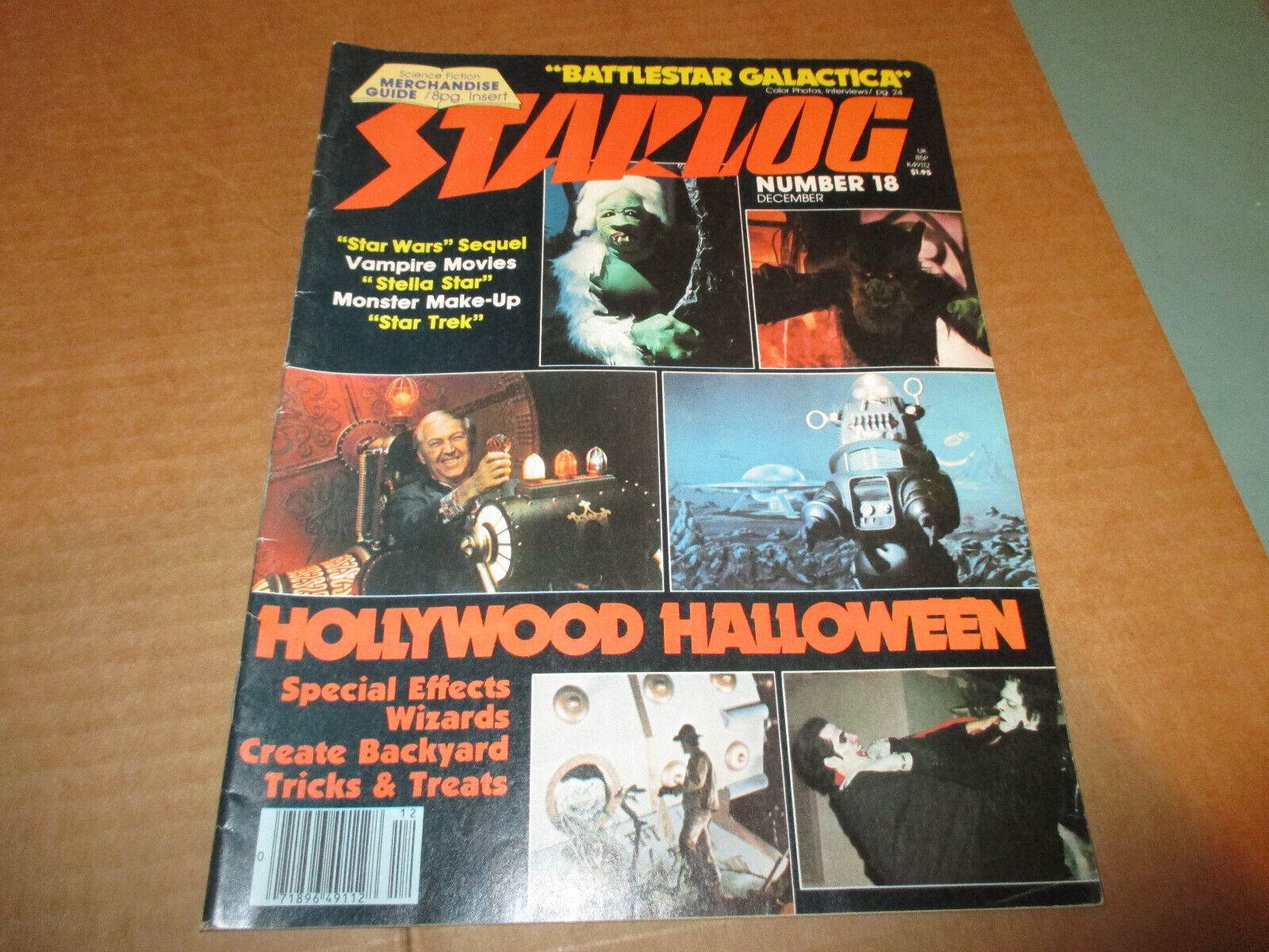 Starlog Magazine #18 December 1978 Hollywood Halloween, Star Trek Make-Up
