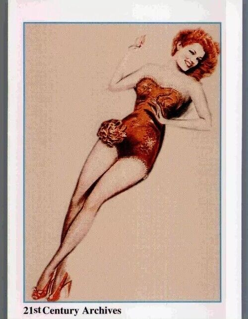 Rita Hayworth Artist Howard Suka Vintage 1995 Hollywood Pinup Card