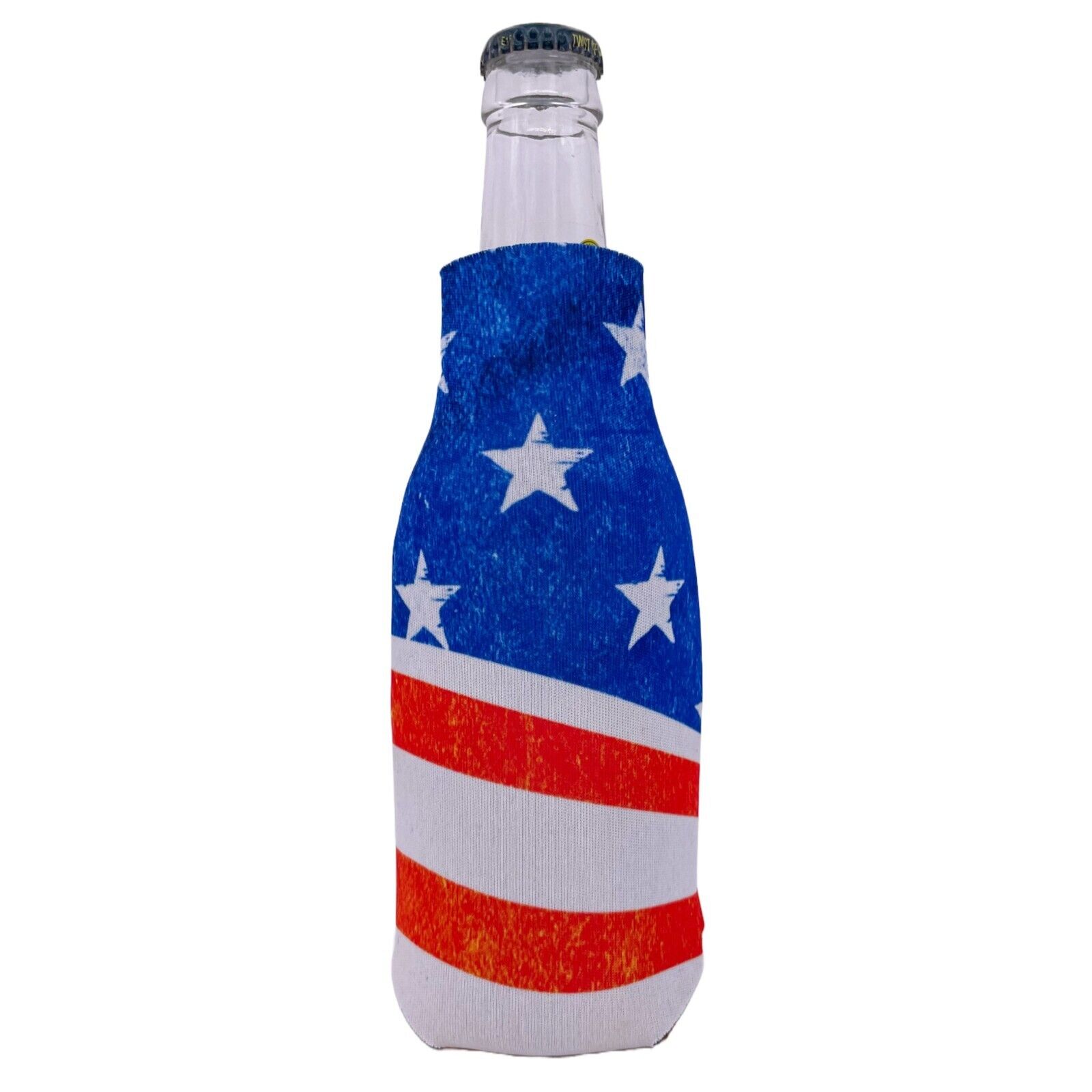 American Flag Vintage Beer Bottle Coolie