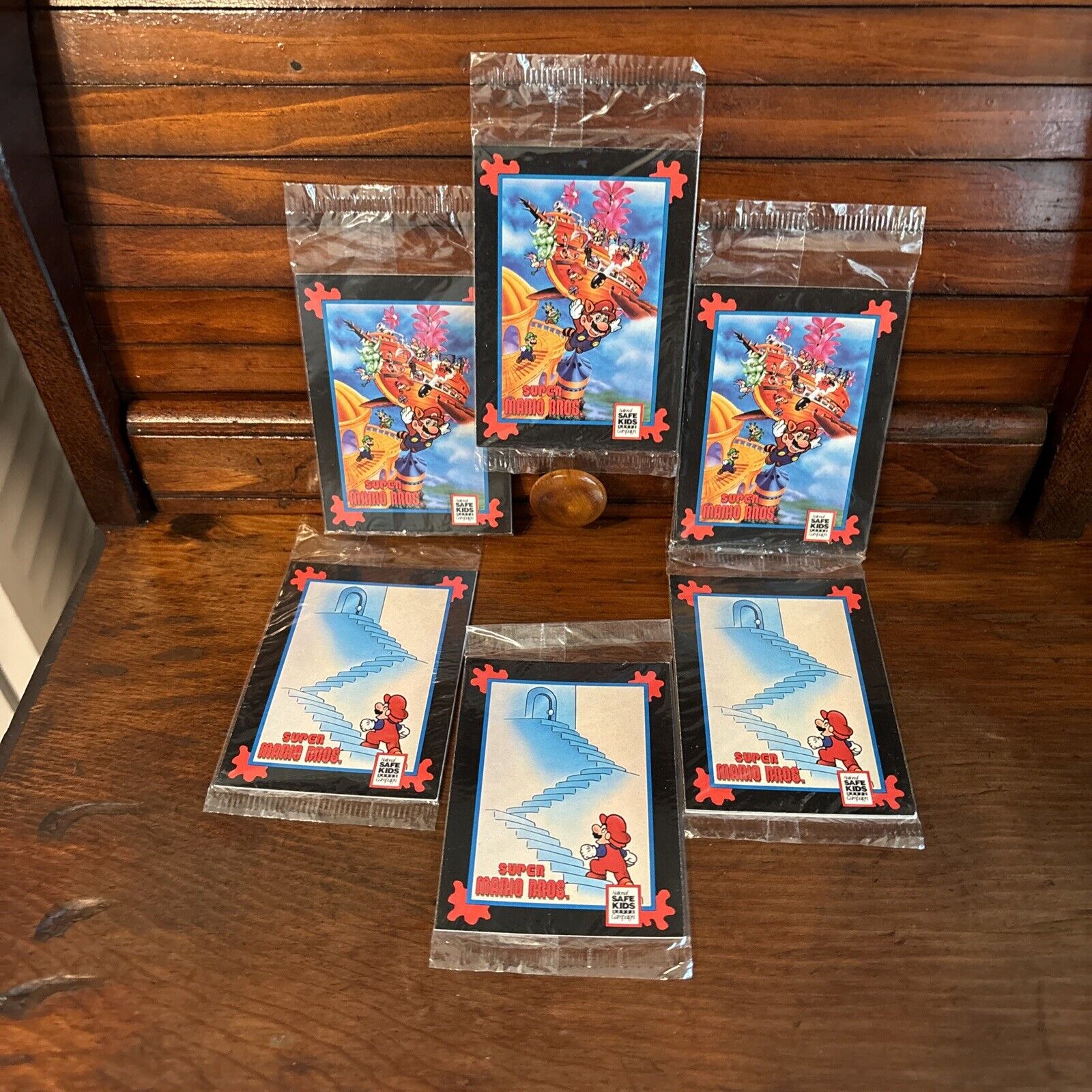 1991 Impel Trading Cards Treats Nintendo Super Mario Bros. Sealed Packs Lot Of 6