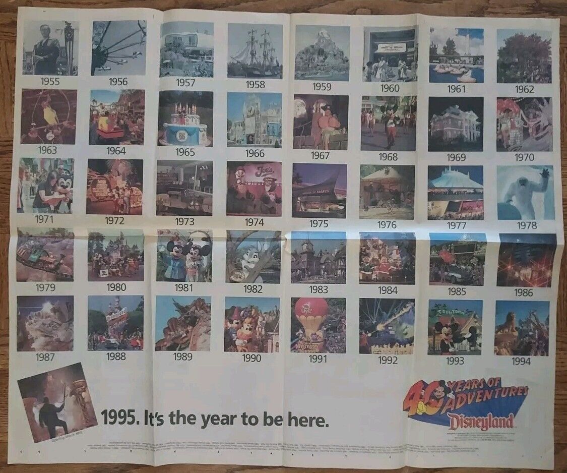 1995 Disneyland Celebrates 40 Years of Fun 4-Pg 13.5\