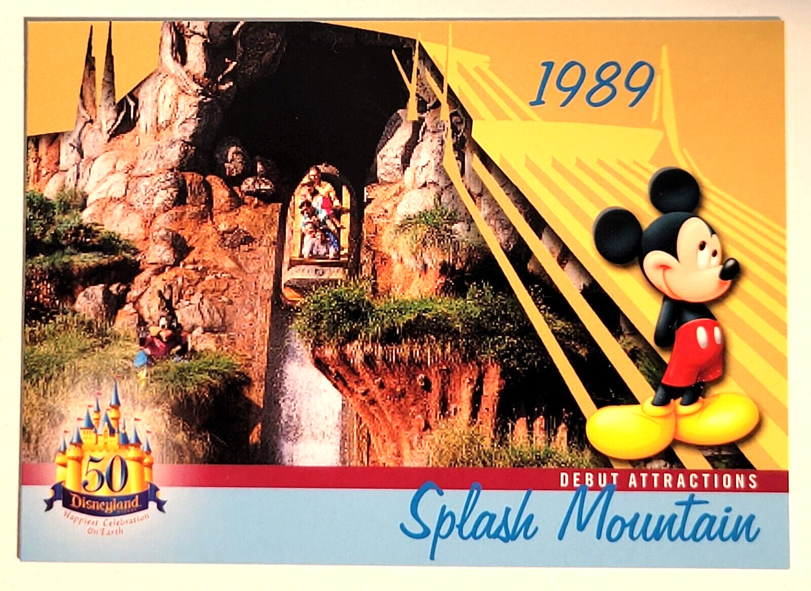 SPLASH MOUNTAIN Debut Card Disneyland 2005 Upper Deck Card #DL-45