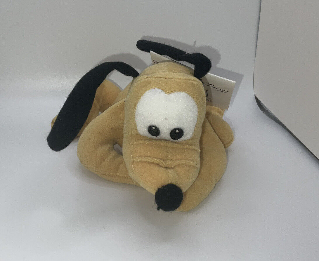 Disney Store Pluto 7” Mini Bean Bag Plush