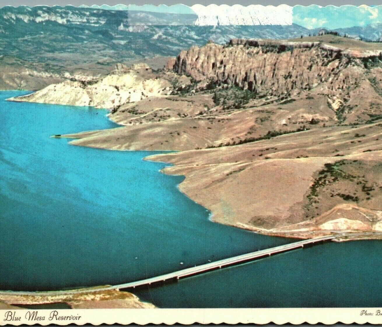 BLUE MESA RESERVOIR Gunnison Colorado CO. Postcard 1979-80\'s 