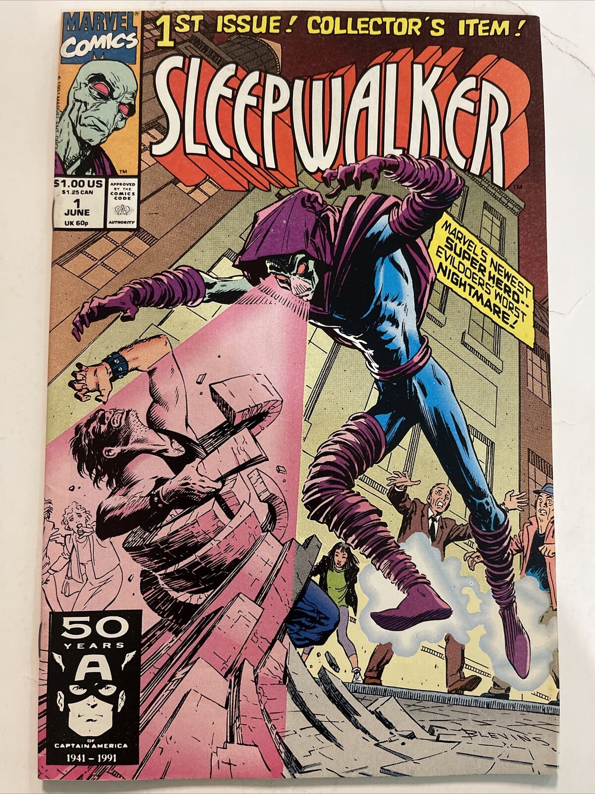 Sleepwalker #1 First Appearance Sleepwalker (Marvel Comics 1991) NM/VF Hot Key