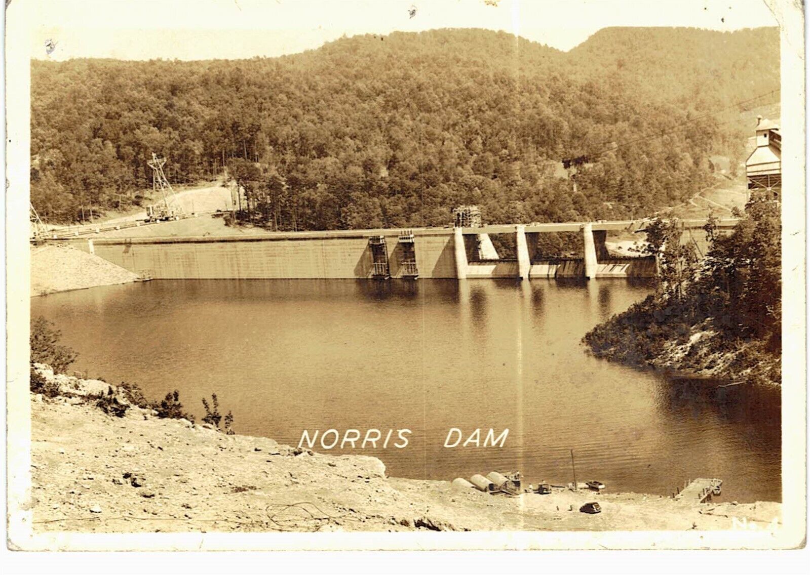 Knoxville Norris Dam RPPC 1930 Unused Real Photo TN