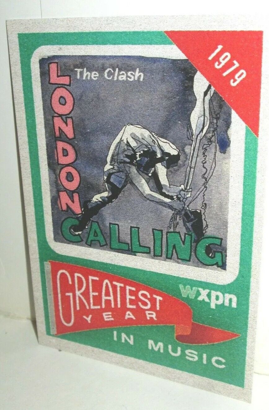 WXPN PUBLIC RADIO PHILADELPHIA TRADING CARD GREATEST YEAR MUSIC 1979 THE CLASH