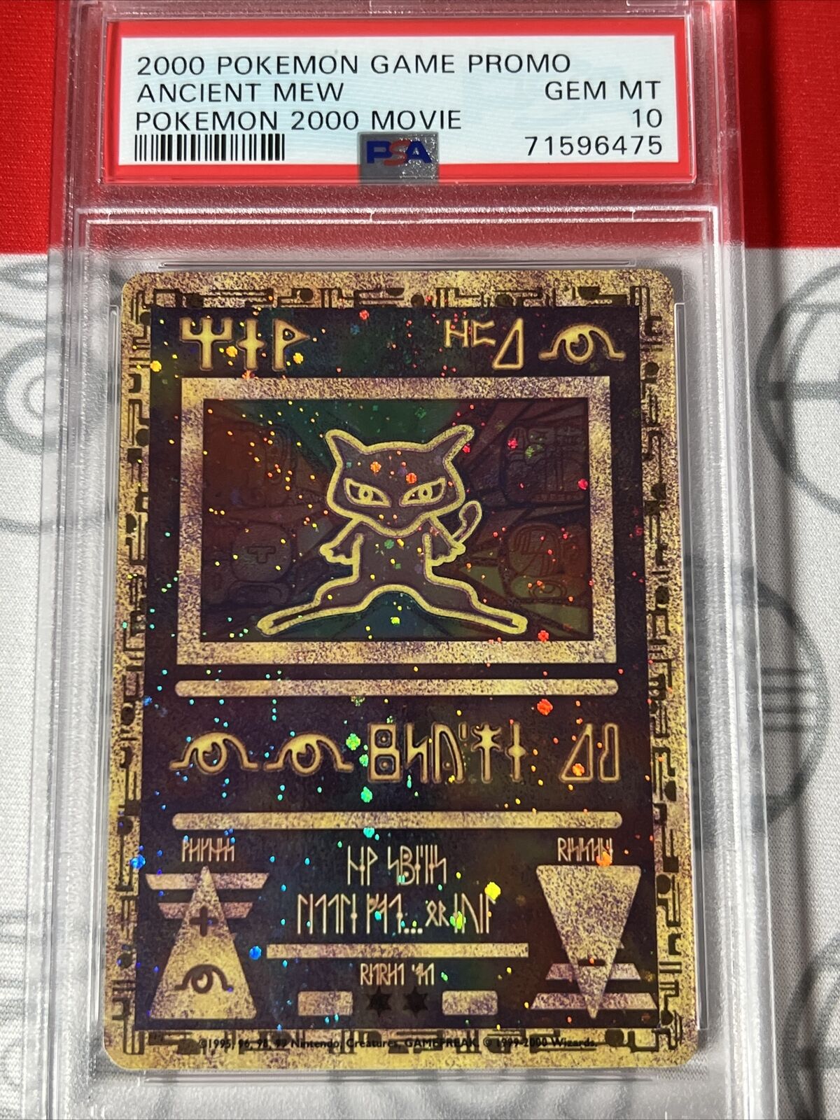 PSA 10 2000 Pokemon Movie Game Promo Ancient Mew GEM MINT Card Perfect MewTwo