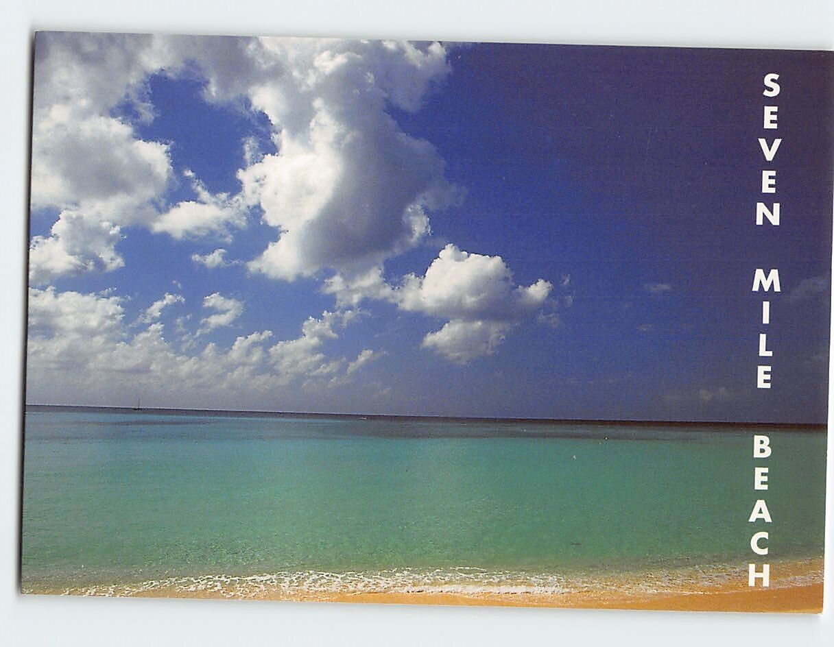 Postcard Seven Mile Beach, Cayman Islands, British Overseas Territories