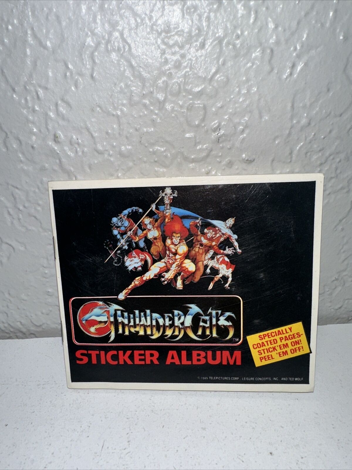 1985 Thundercats Sticker Album Book With Puffy Stickers inside