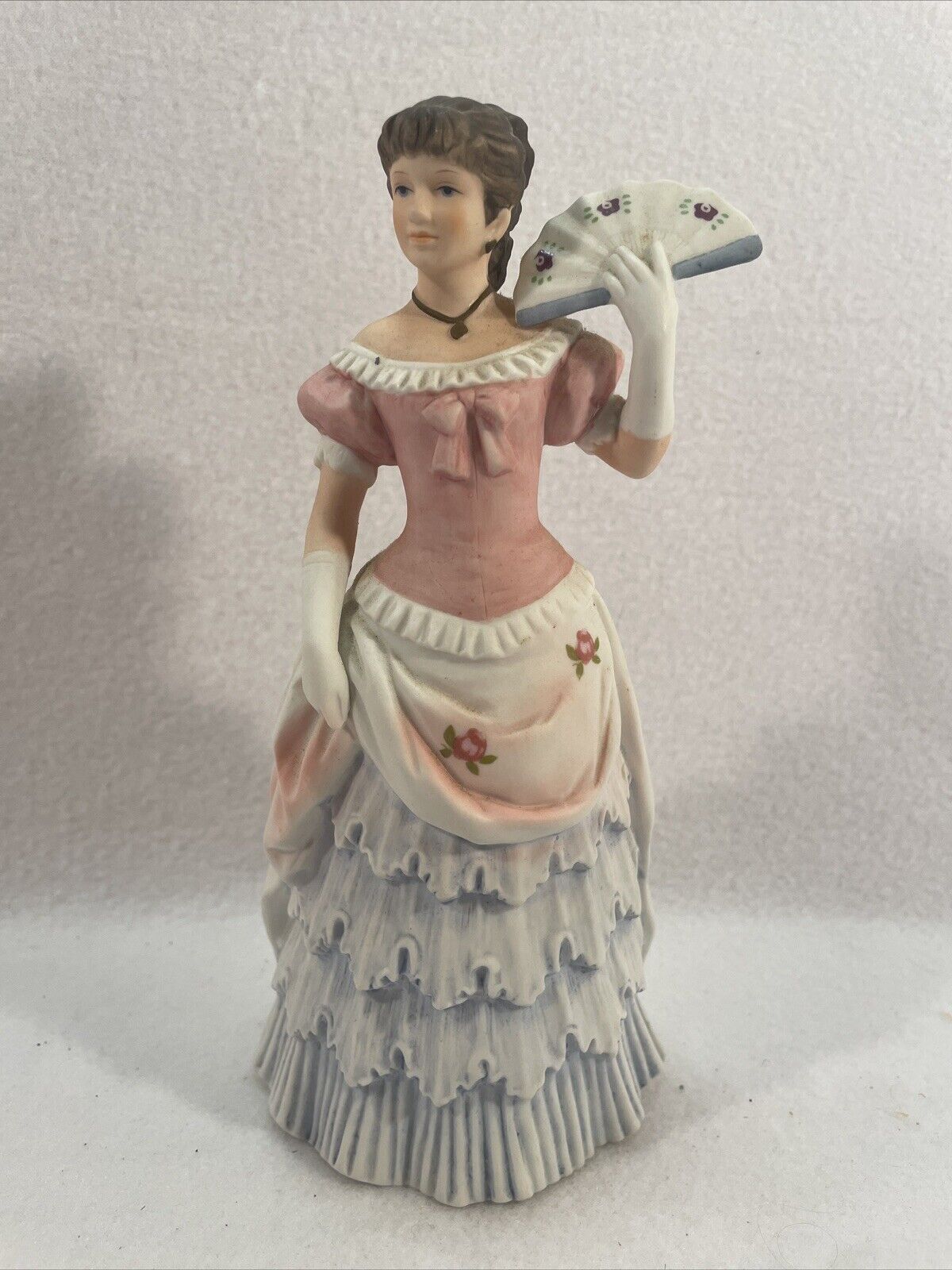 VTG Homco 1421 Porcelain Bisque Southern Belle Victorian Figurine