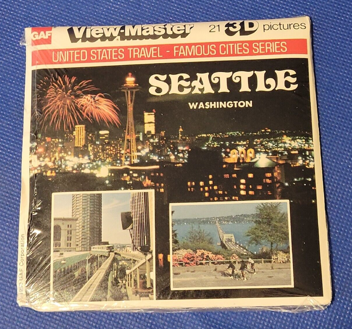 Gaf SEALED A274 Seattle Washington Famous Cities Series view-master Reels Packet