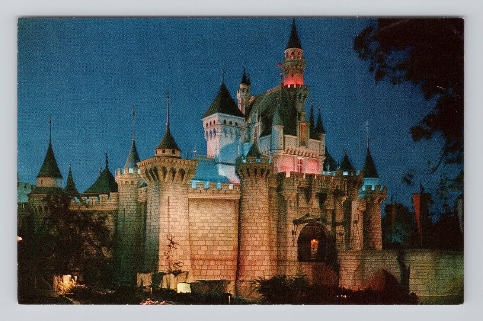 Postcard Disneyland Sleeping Beauty's Castle Anaheim California D-117