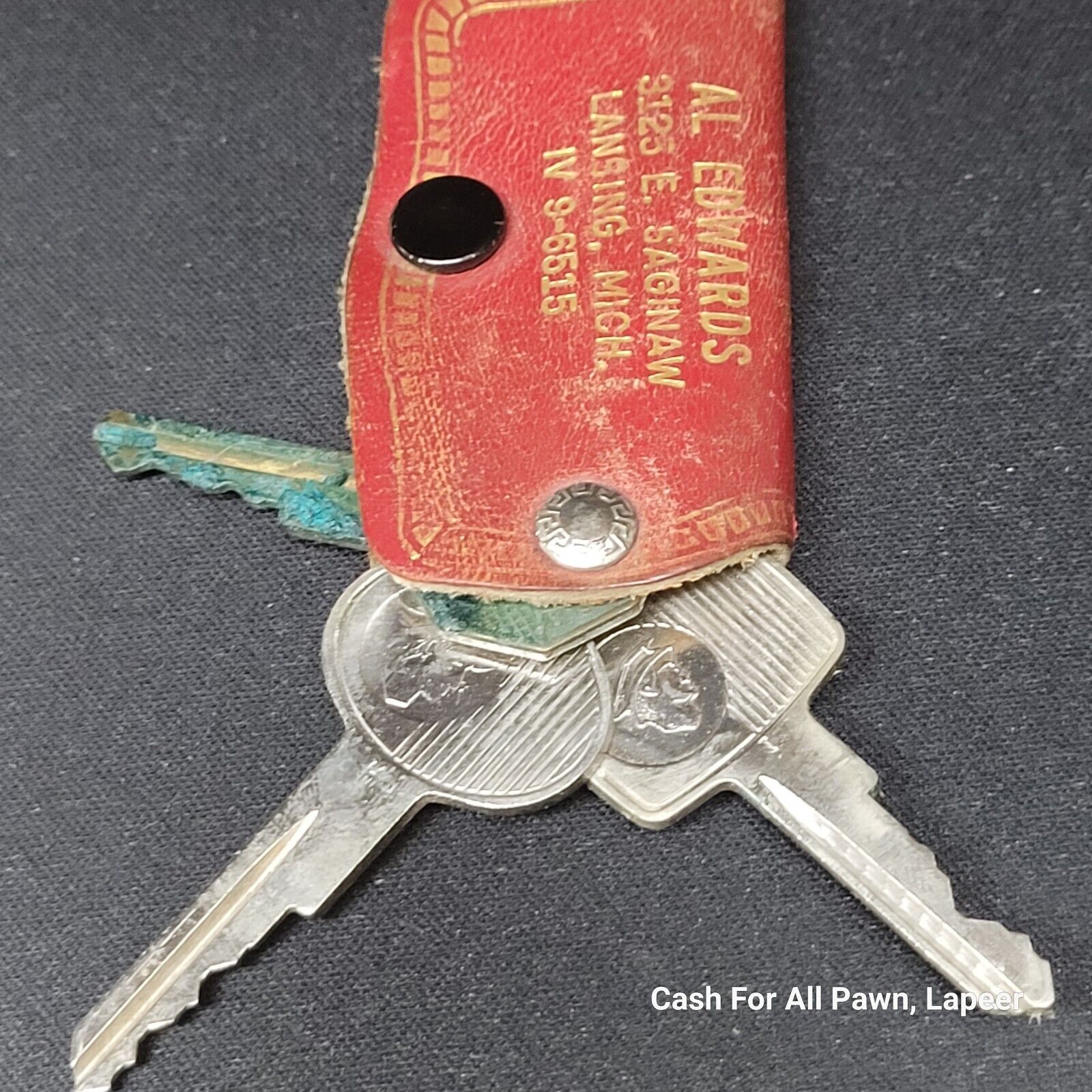 vintage mercury comet keys and dealer fob al edwards lansing, michigan 40s-50s