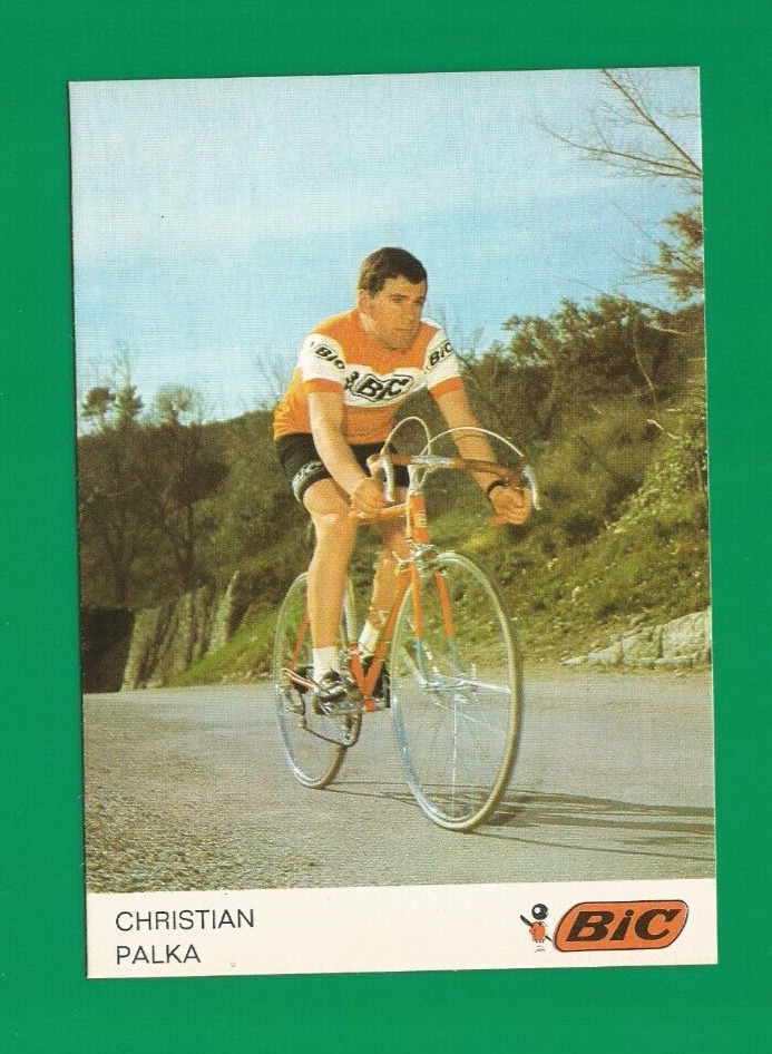CYCLING cycling card CHRISTIAN PALKA team BIC 1973