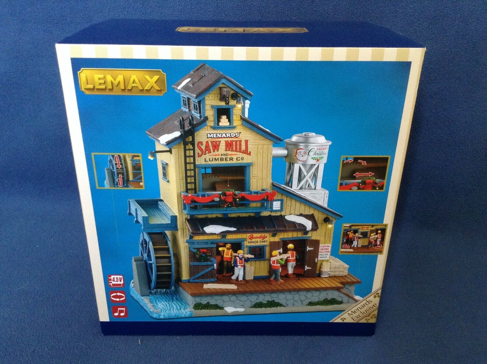 2020 LEMAX Exclusive MENARDS SAW MILL Sights & Sounds Christmas Village House