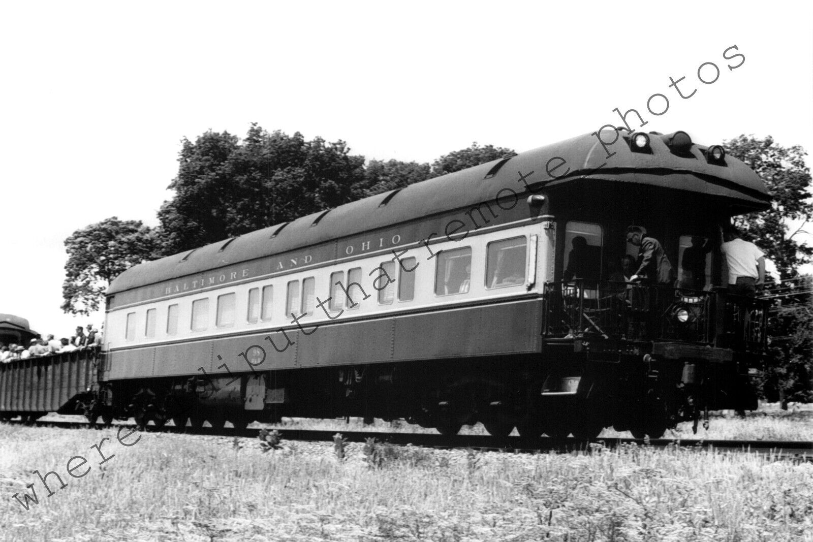 Baltimore and Ohio B&O 98 M530 Business Car Kane County ILL 1965 Photo