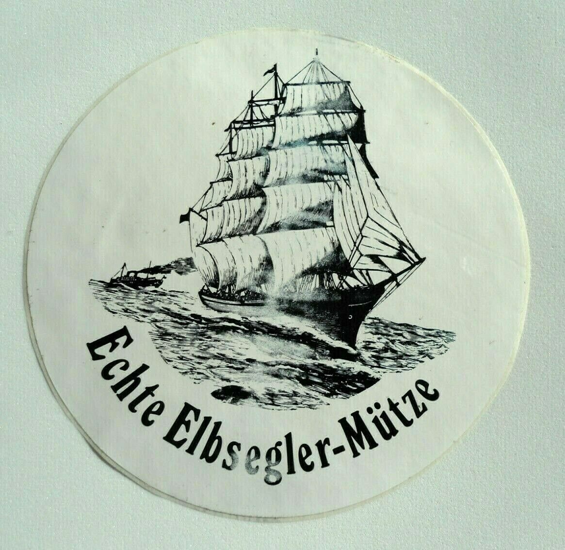 Promotional Stickers Real Elbsegler Cap Sailor Helmut Schmidt Hamburg 80er