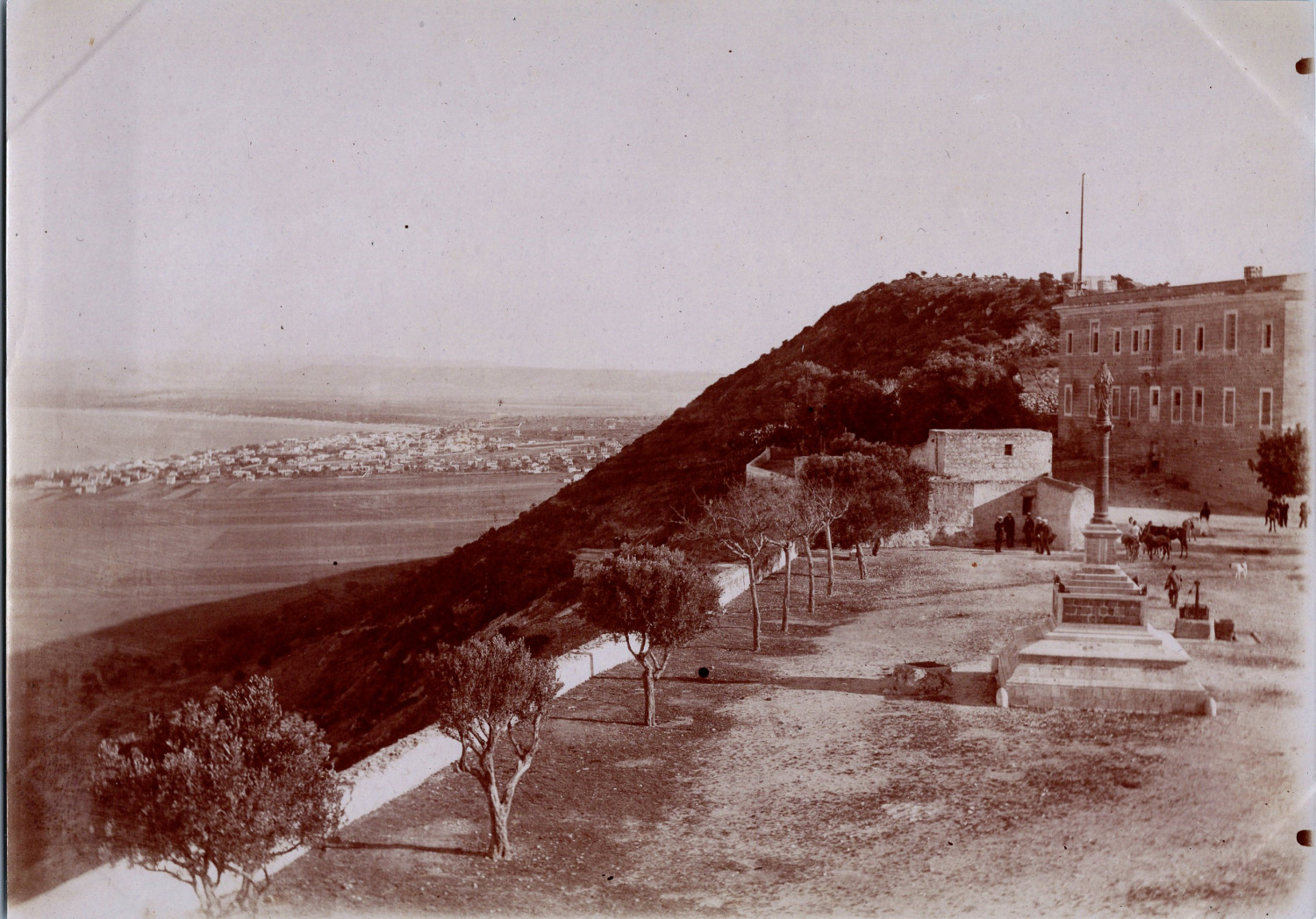 Caïffa (Haifa), Mount Carmel, Vintage Print, ca.1890 Vintage Print 