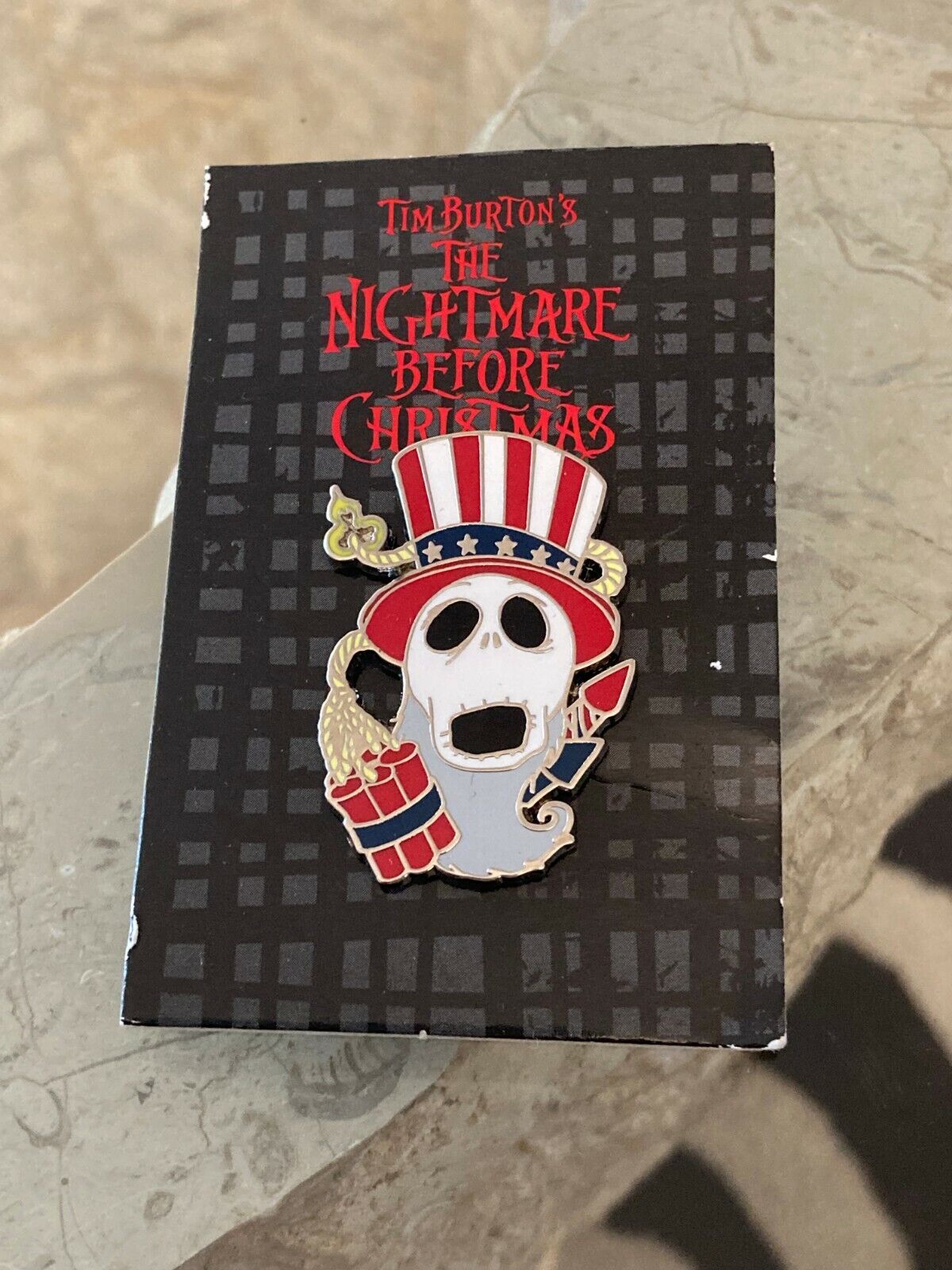 Disney Nightmare Before Christmas Jack Skellington Holiday Pin Independence Day