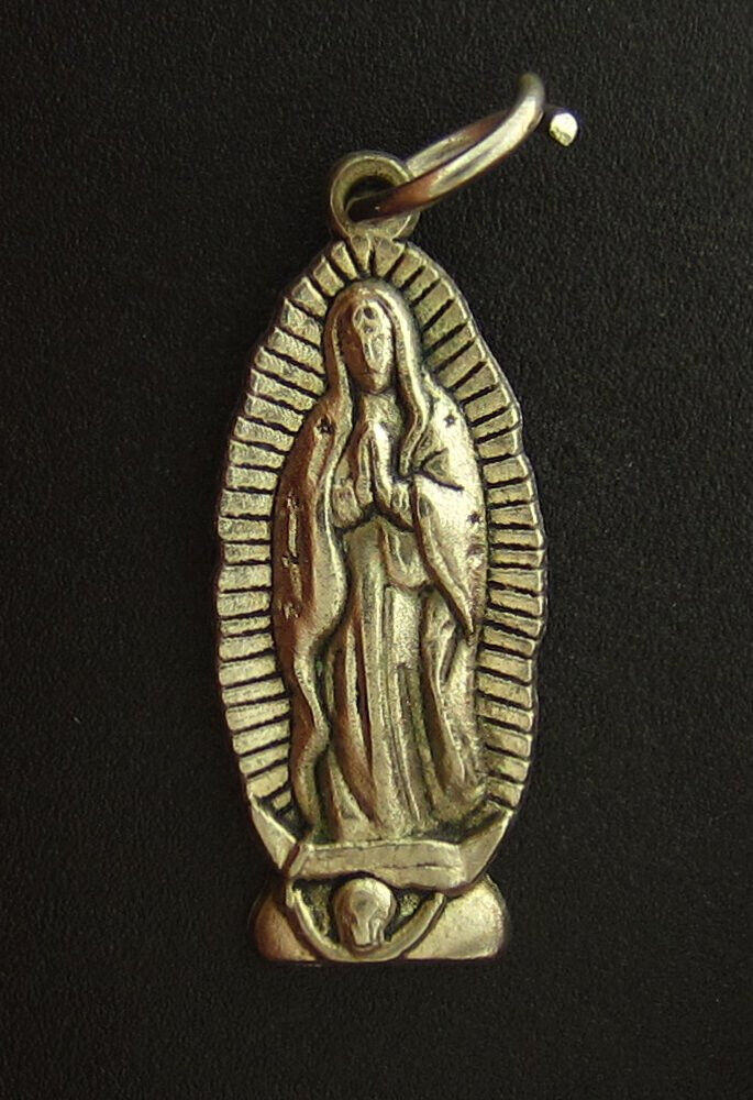 Vintage Mary Our Lady of Guadalupe Medal Religious Holy Catholic