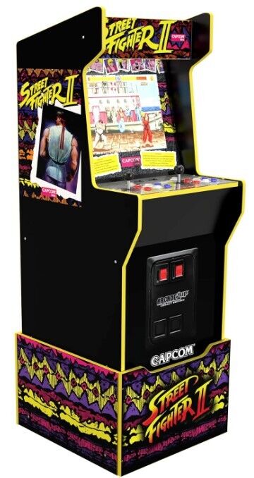 (NEW) Arcade1Up Street Fighter II - Capcom Legacy Edition Arcade Machine w/Riser