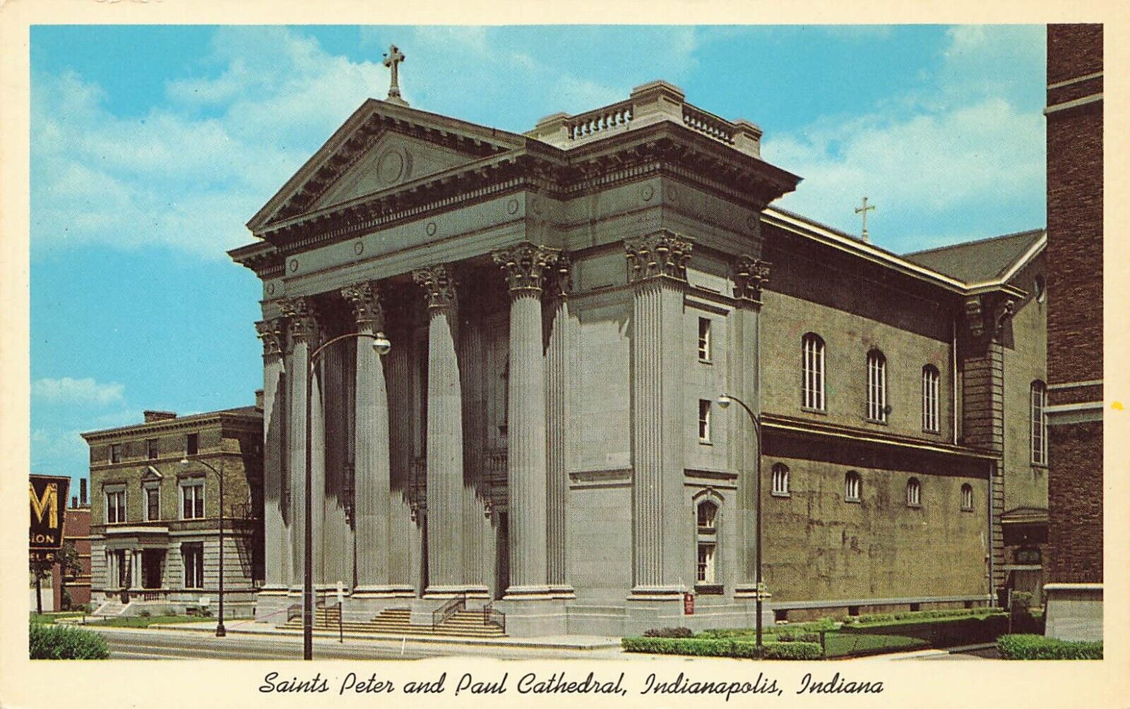 Postcard Saints Peter Paul Cathedral Indianapolis Indiana IN