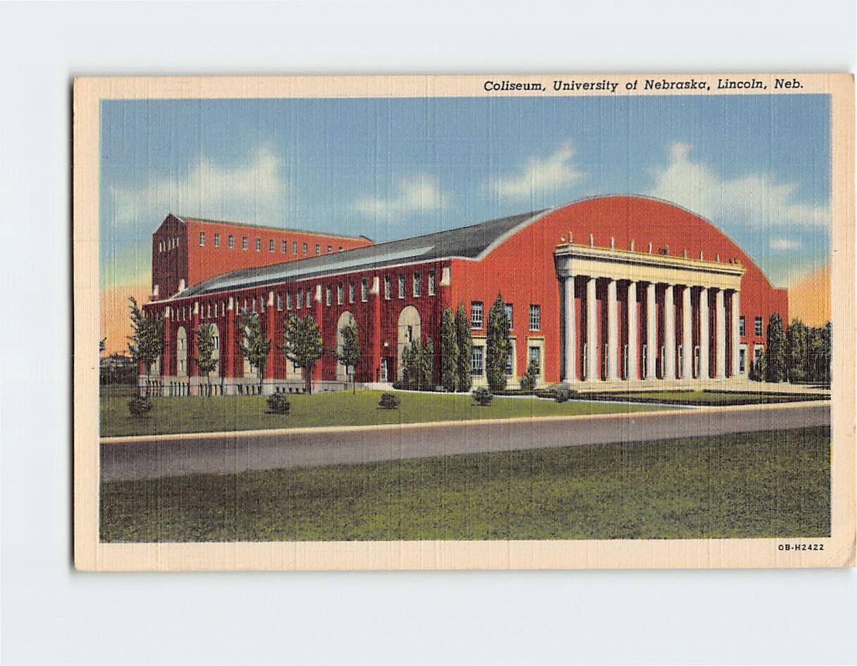 Postcard Coliseum, University of Nebraska, Lincoln, Nebraska