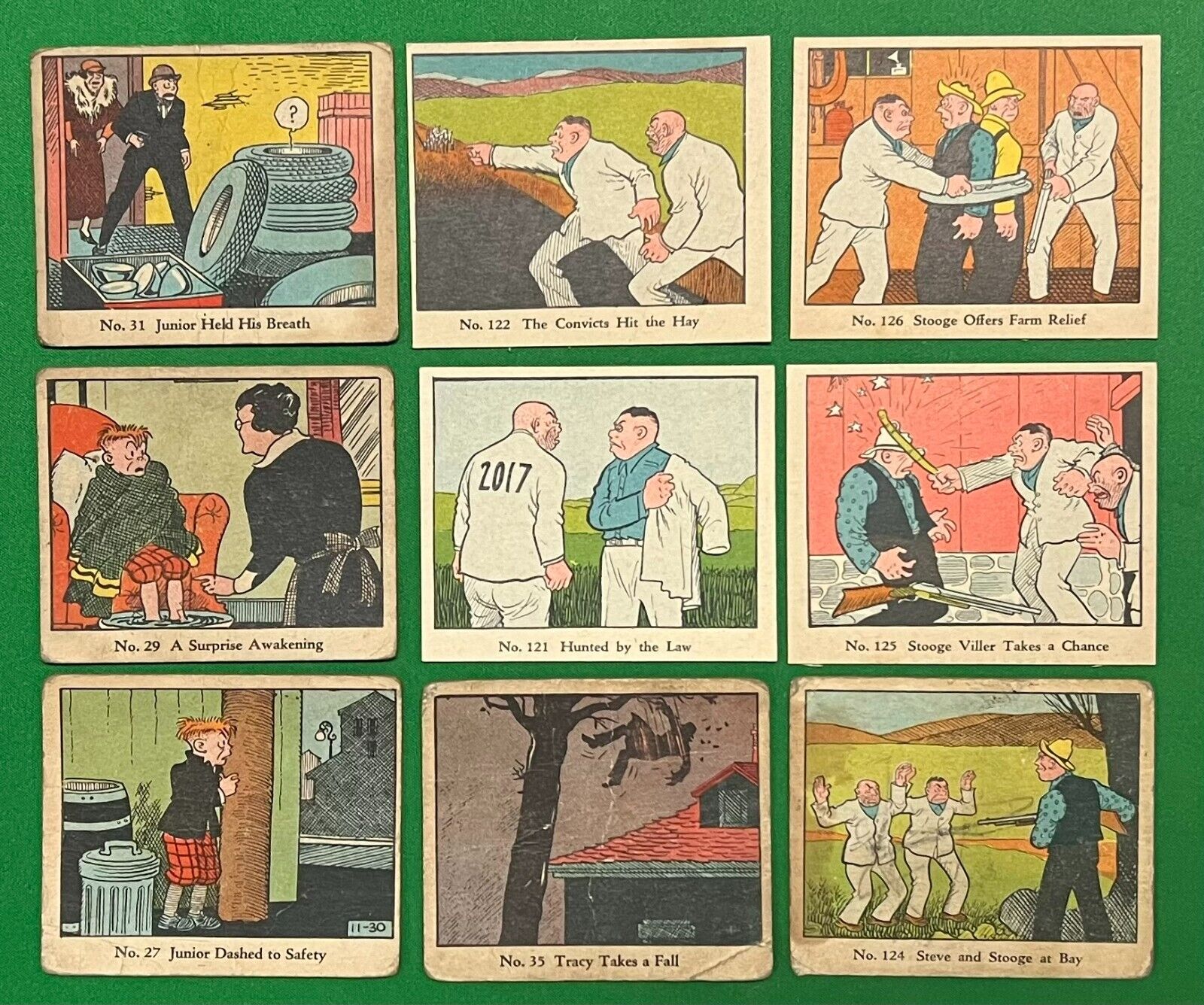 1937 Dick Tracy (15) Card Lot *$400 Comps* Caramels Chocolates TV Movie