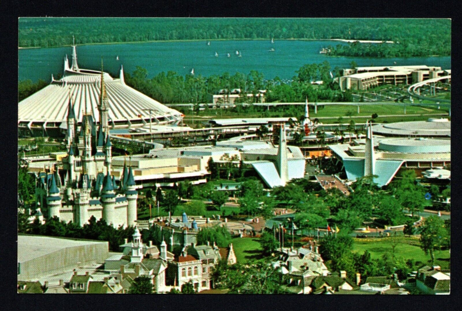 Magic Kingdom Many Worlds In One Disney World Florida Unposted Postcard EX Cond.