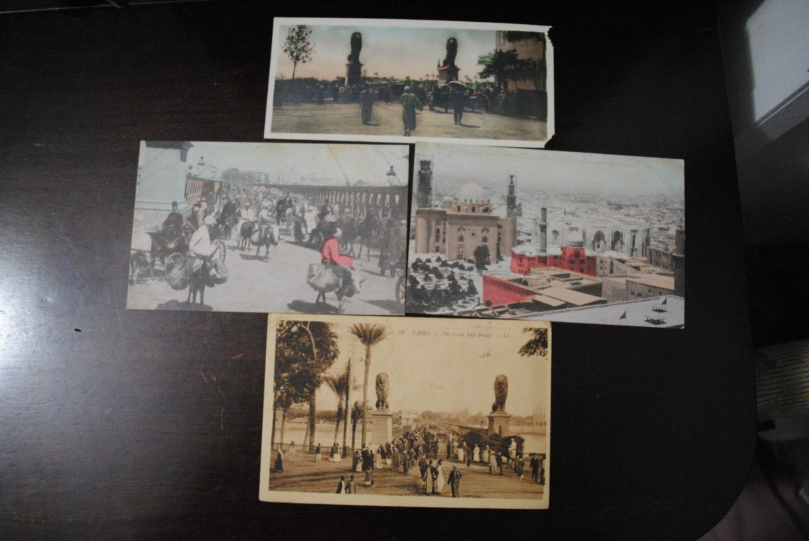 Set of 4 Old Cairo, Egypt Postcards Vintage / Antique Collectible Middle East