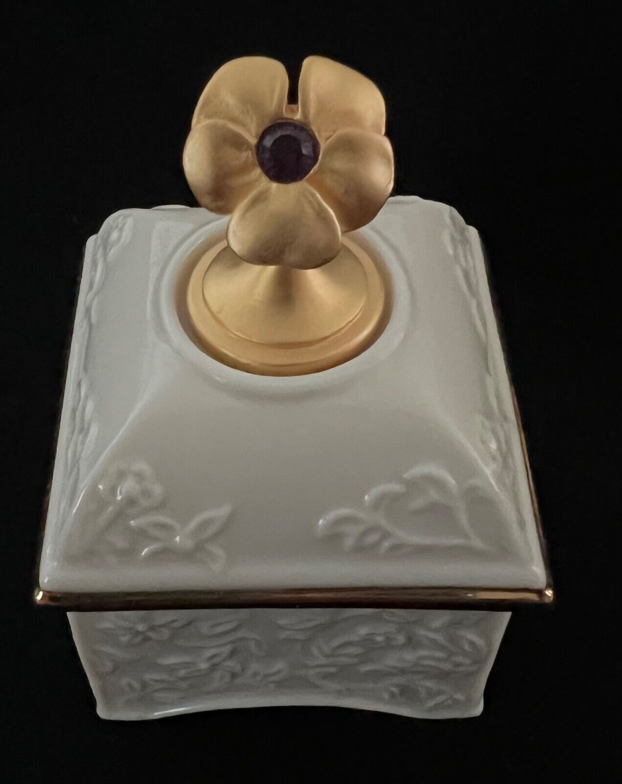 Lenox February Birthstone Trinket Jewelry Bridesmaids\' Gift Box