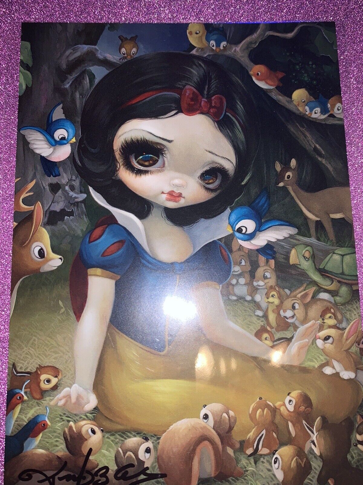 Snow White in the Forest Disney WonderGround Jasmine Becket Griffith Signed