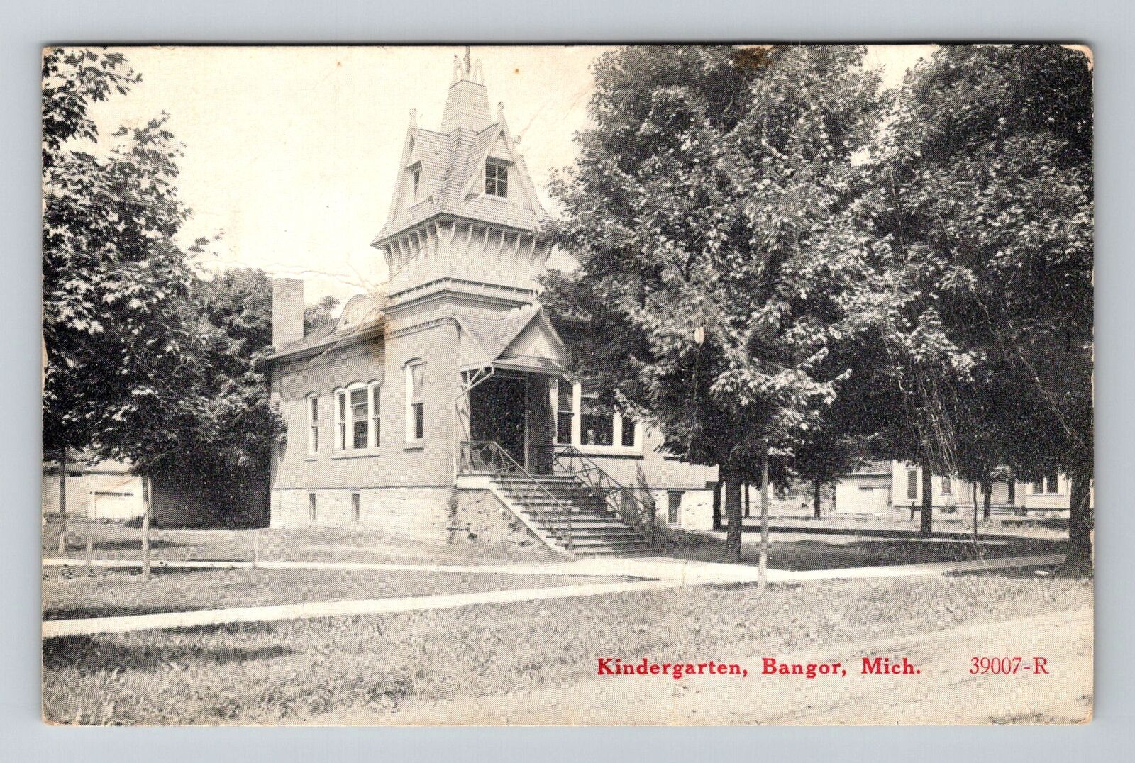 Bangor MI-Michigan, Kindergarten Vintage Souvenir Postcard