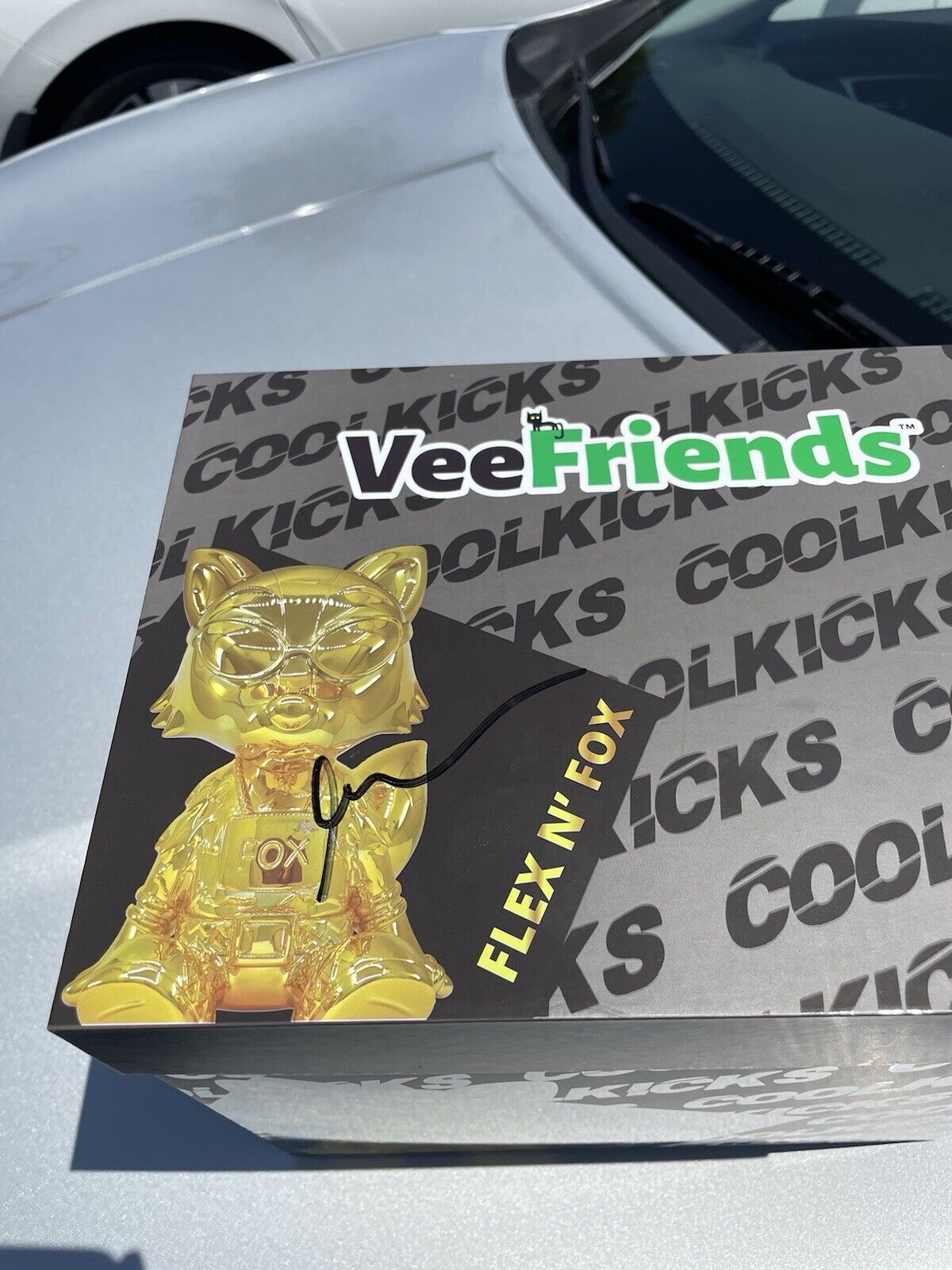 Veefriends x Coolkicks Flex N’ Fox Figurine by Gary Vee Signed 1 /500 Unopened