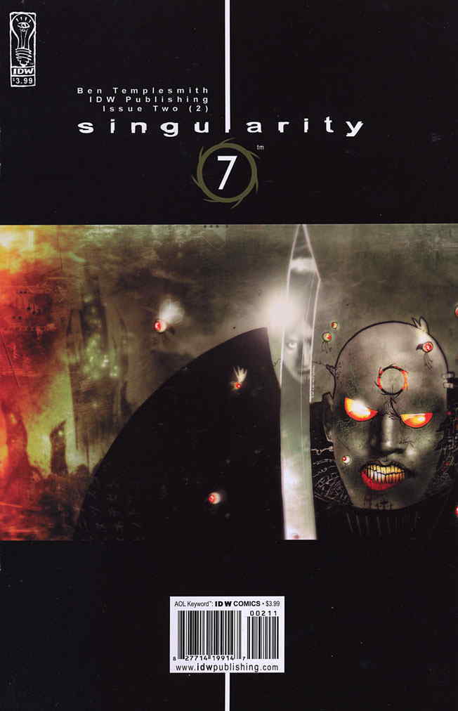 Singularity 7 #2 VF; IDW | Ben Templesmith - we combine shipping
