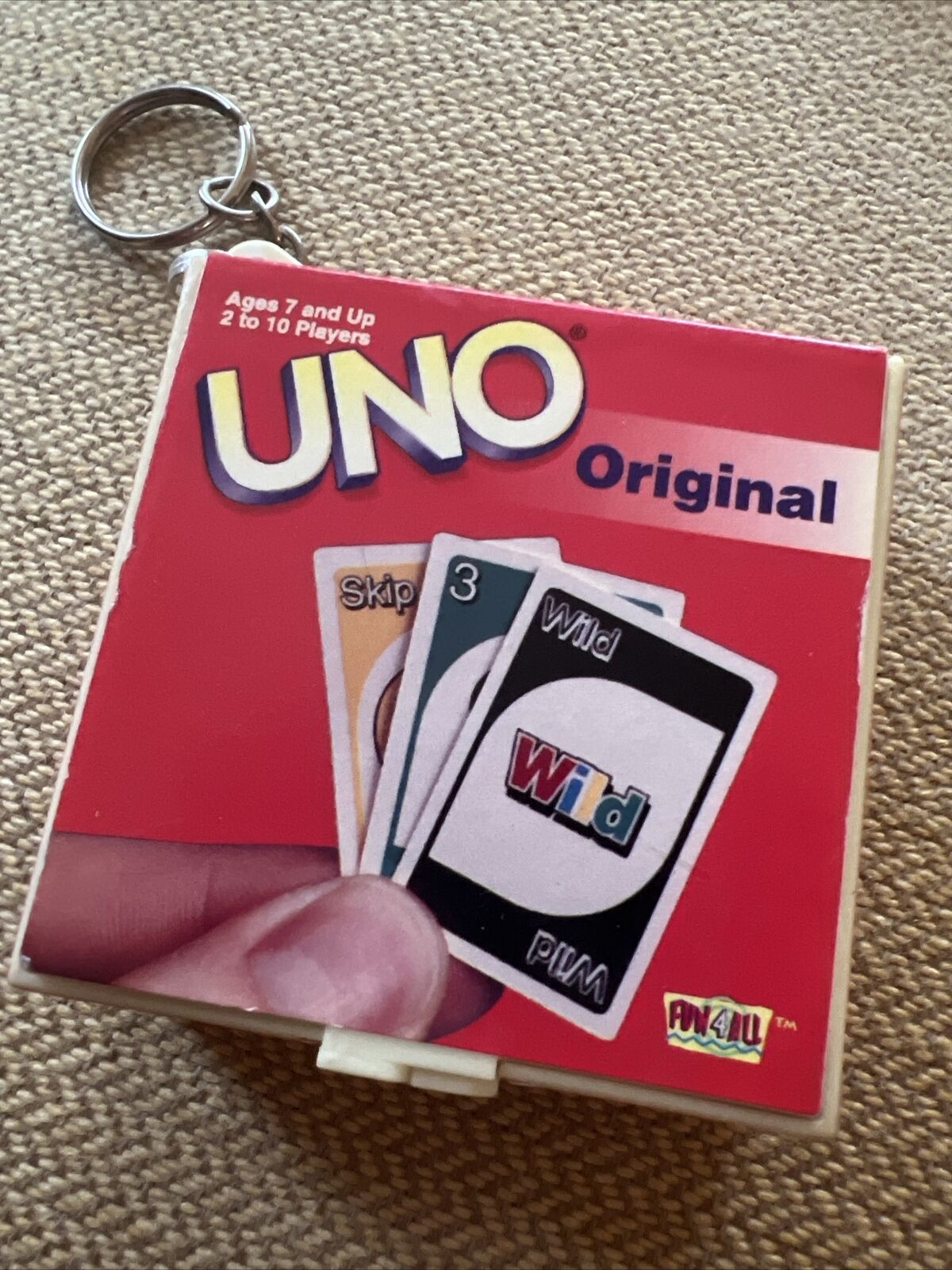 Vintage Keychain Uno Game