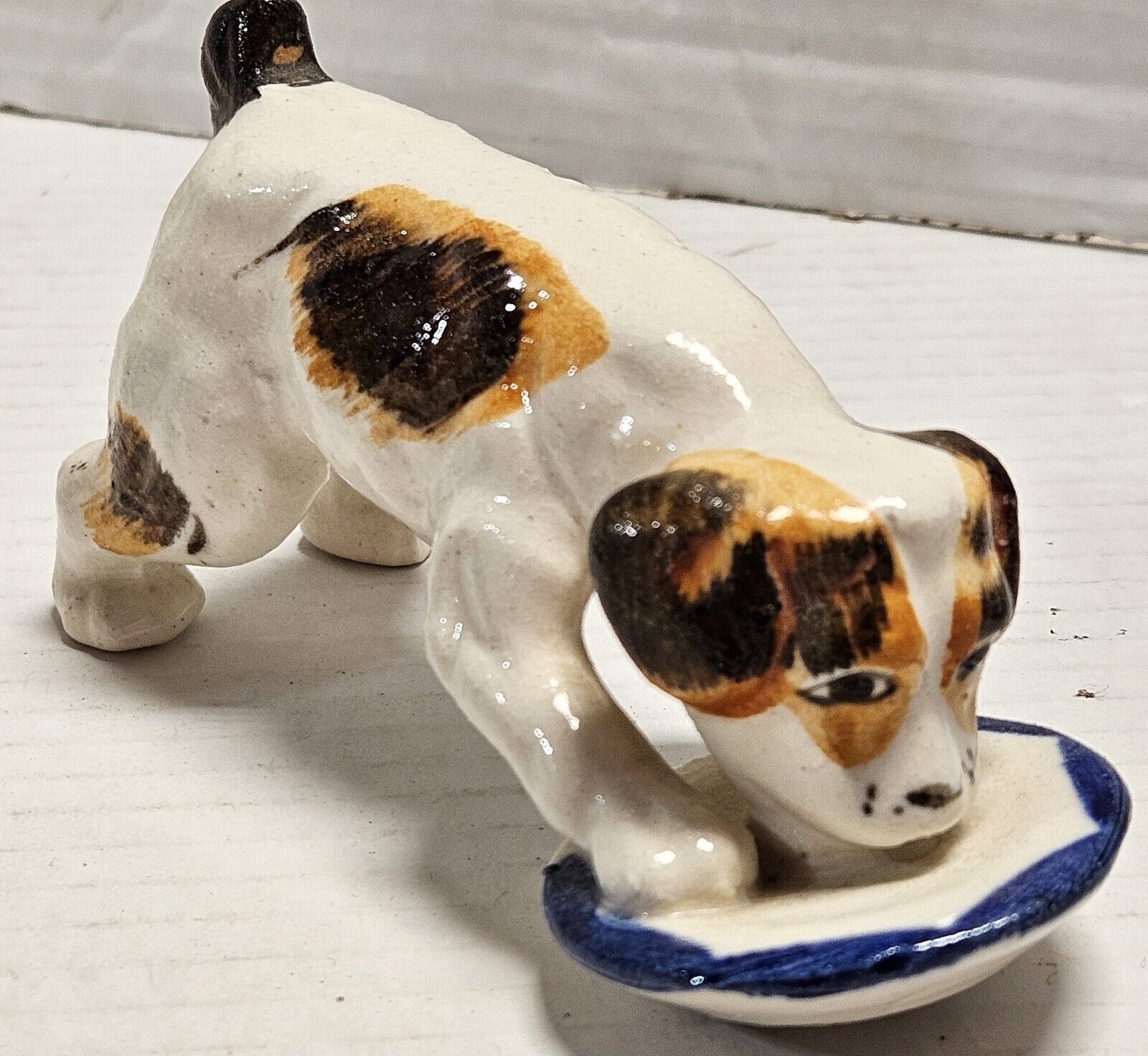 Vintage Spotted Puppy Dog Figurine Occupied Japan 1940s