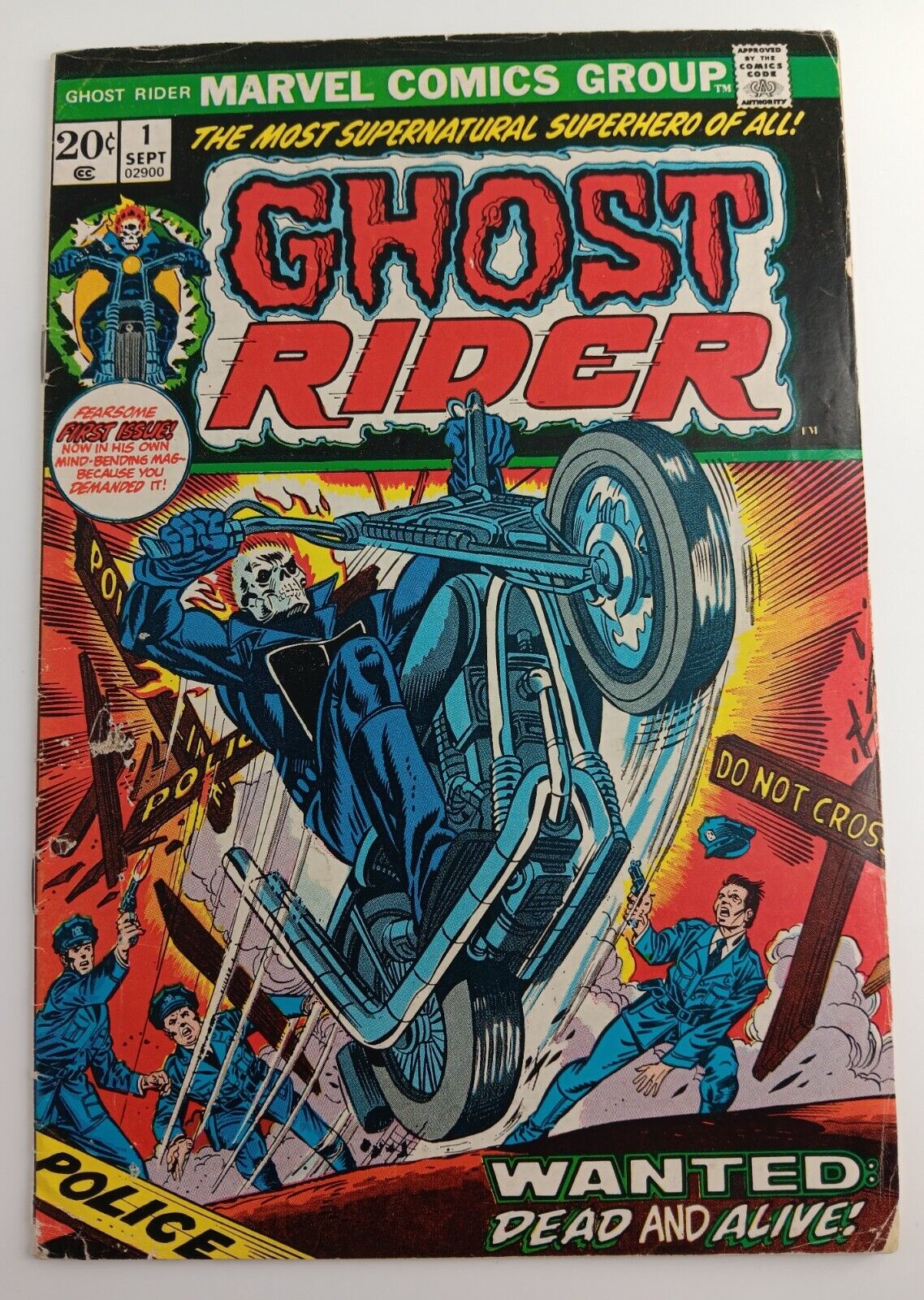 Ghost Rider 1 G/VG (3.0) Marvel Comics 1973 1st Son of Satan Daimon Hellstrom