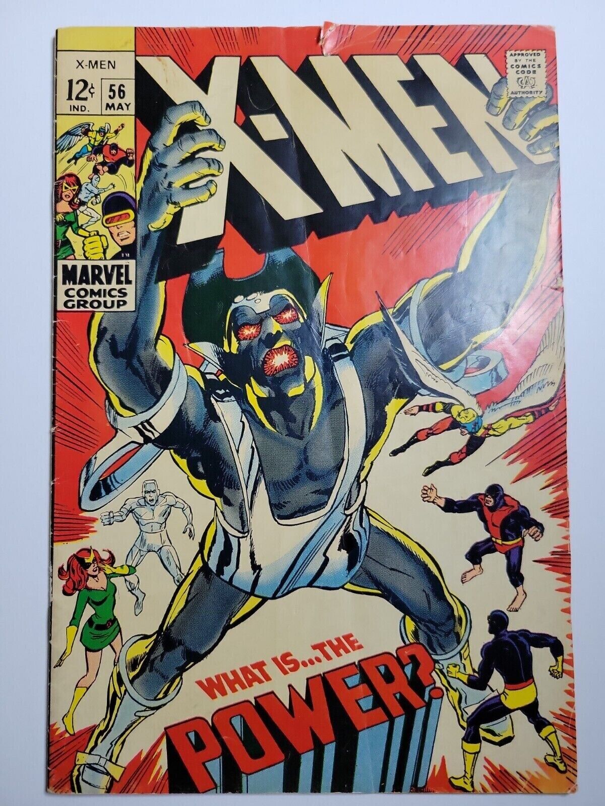 X-Men #56, VG 4.0, 1st Living Monolith; 1st Neal Adams Marvel Cover and Art