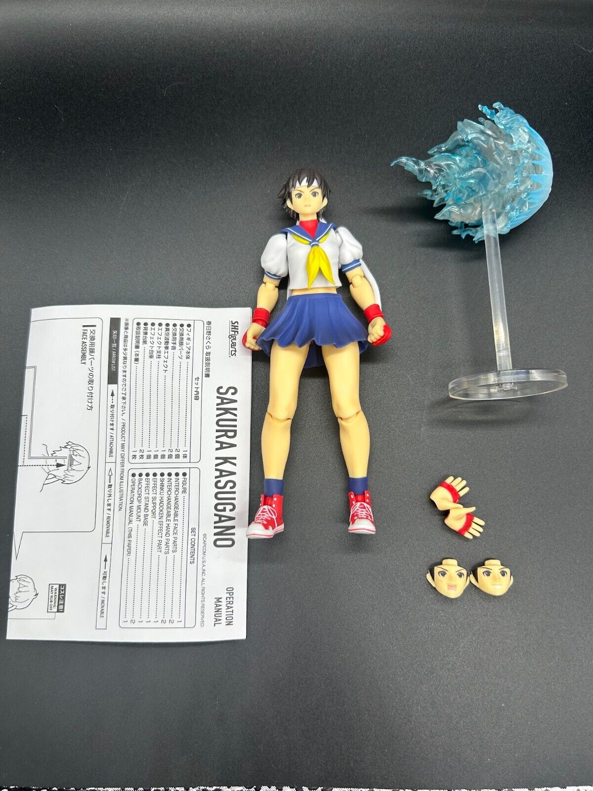 BANDAI Street Fighter S.h Figuarts Sakura Kasugano Action Figure No box