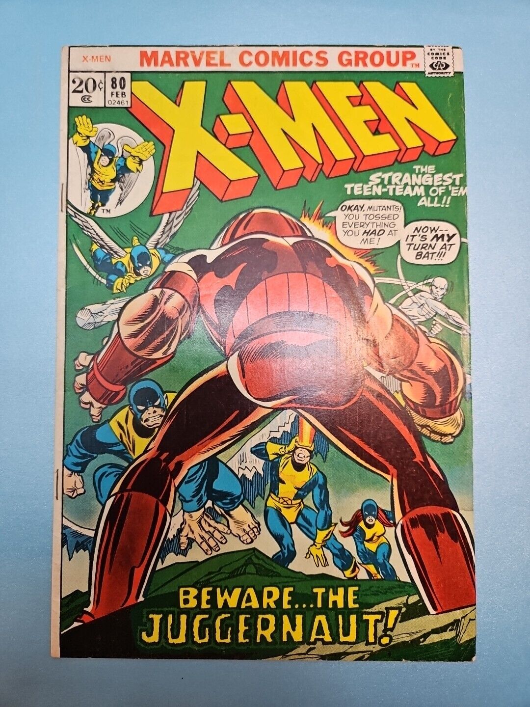 UNCANNY X-MEN #80 February 1973 Marvel Comics Vintage Juggernaut Gil Kane