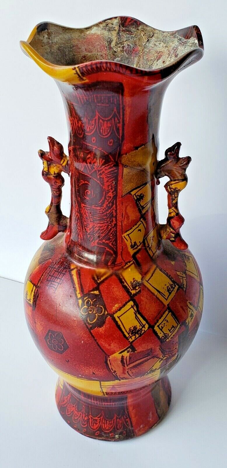 Art Of China Exhibit Pottery Vase Display Piece 2005 Larry Wang Framer Gallery