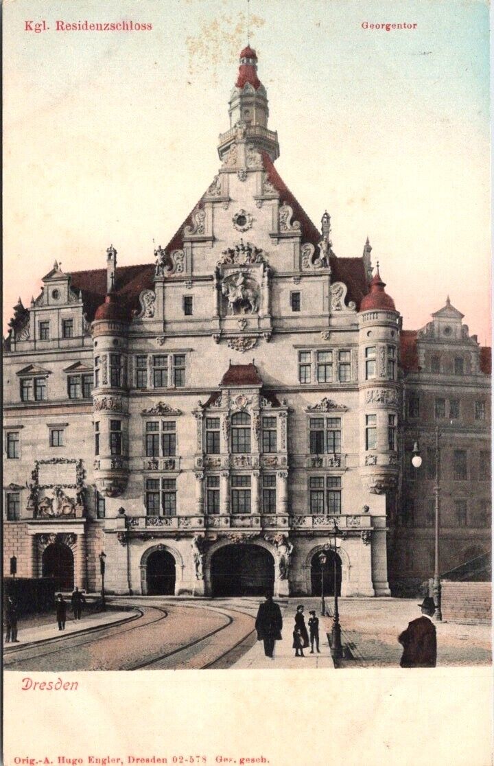 Germany Dresden, Royal Residential Palace, People, DB Unp Hugo Engler