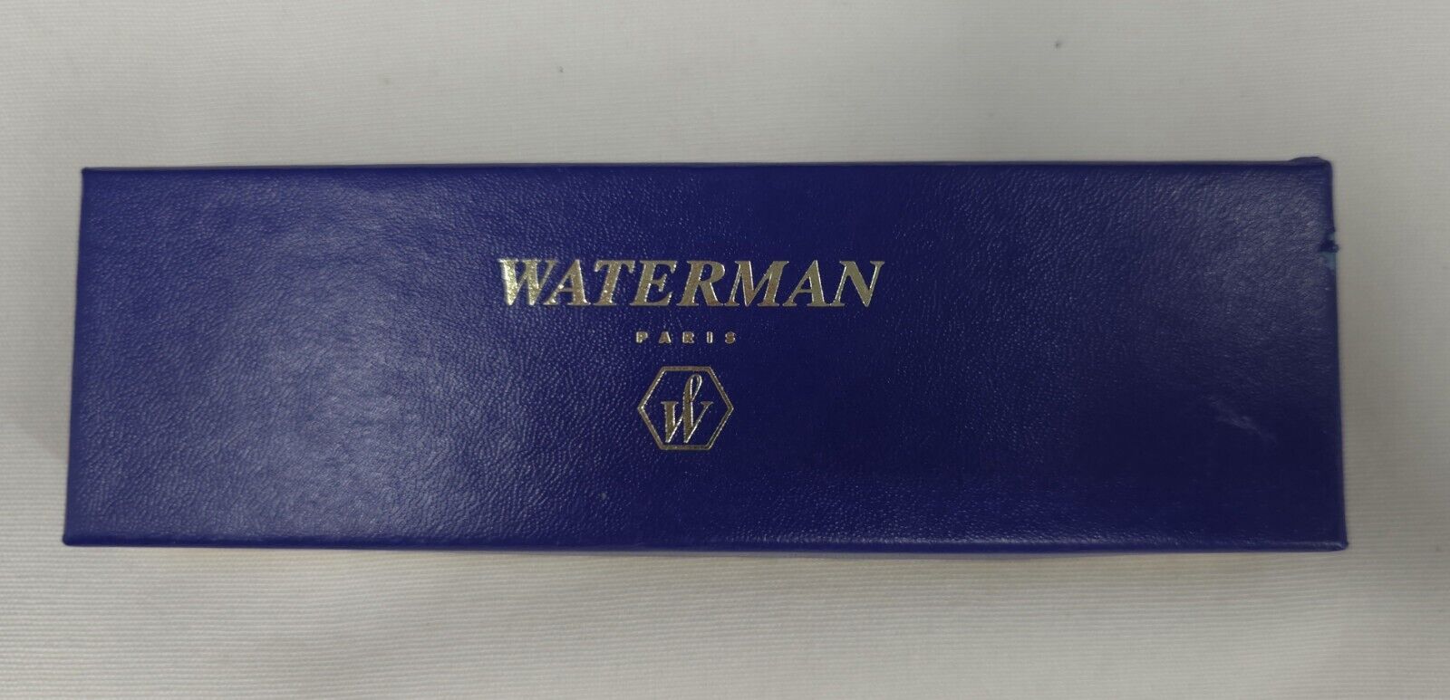 Waterman Pen Ballpoint Blue Ink Blue Plastic Marble Look Exterior