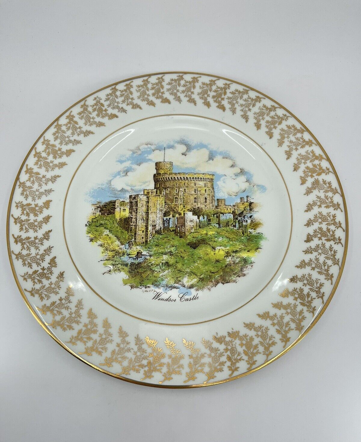 Vintage Liverpool RD Pottery LTD Collector Plate Windsor Castle Stoke on Trent