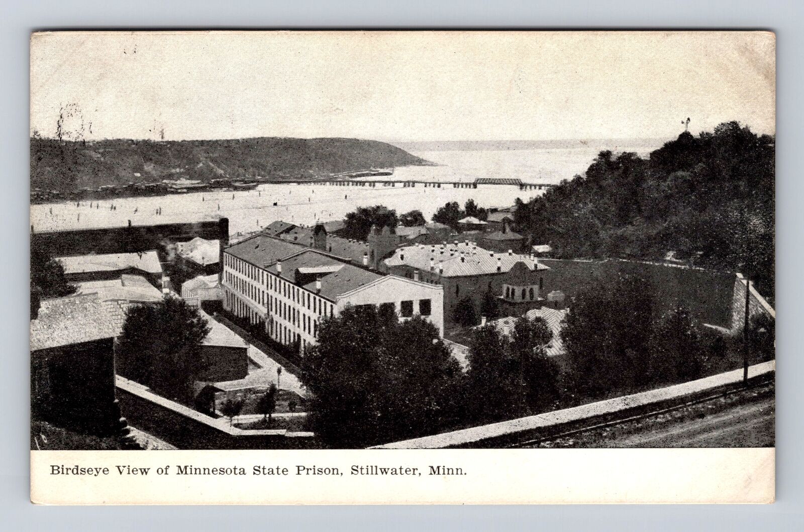 Stillwater MN-Minnesota, View Of Minnesota State Prison, Vintage c1912 Postcard