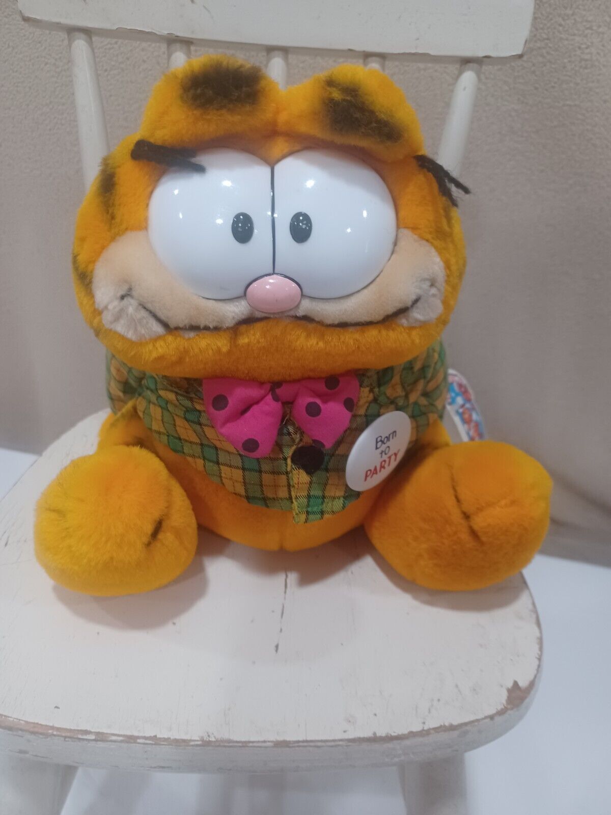 Garfield “Born To Party “ Vintage Plush Dakin 1978 1981 ~ No Lamp Shade NWT